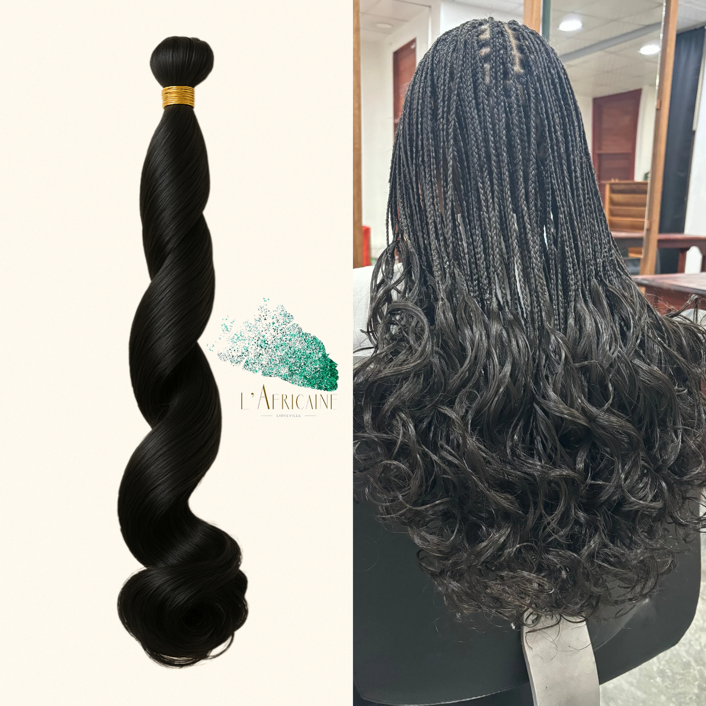 Reine E. French Curls Glamour noir no1