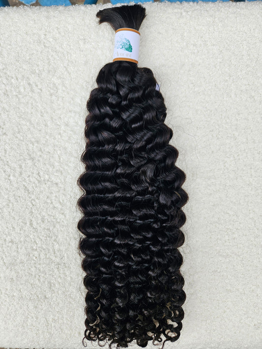 Mèche naturelle boho braids noir Tia curl