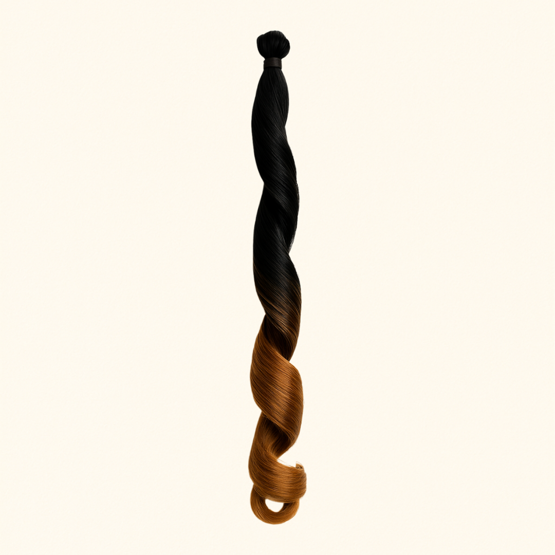 REINE E. French Curls glamour dégradé noir/châtain  OK