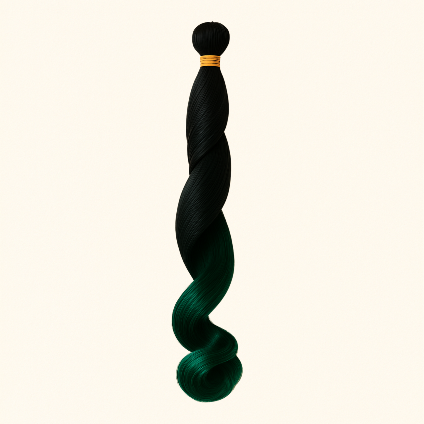 REINE E. French Curls glamour dégradé noir/vert