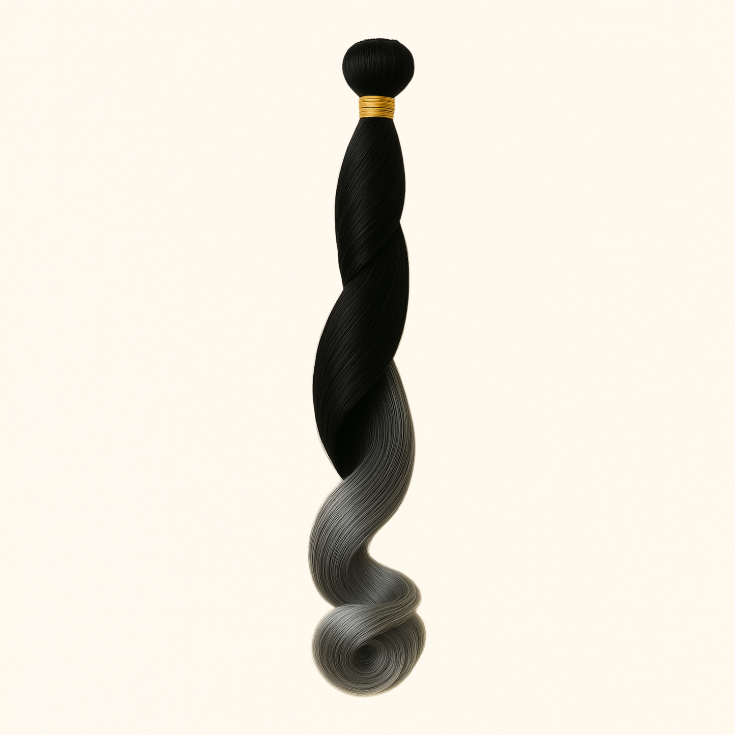 REINE E. French Curls glamour dégradé noir/gris
