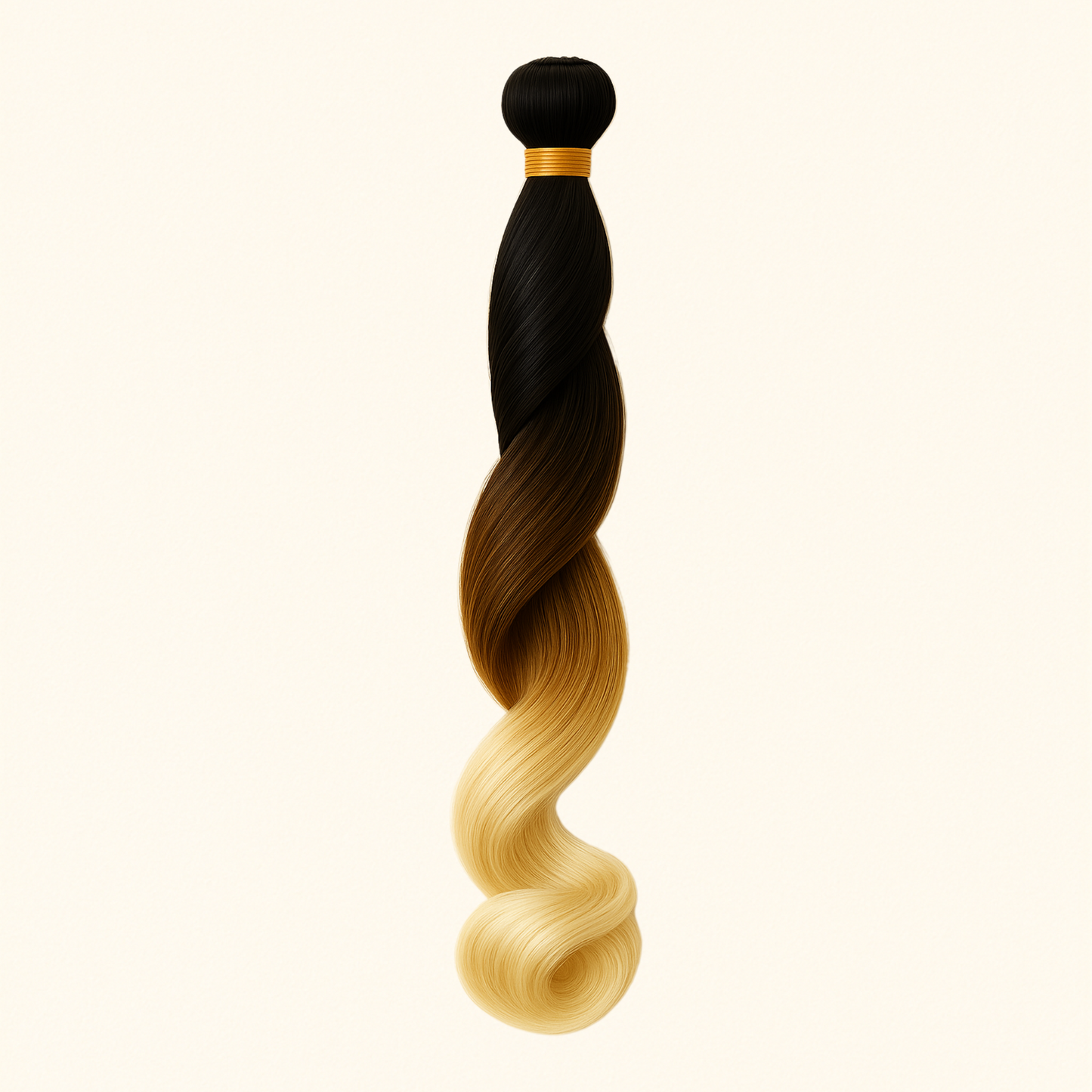 REINE E. French Curls glamour dégradé 3 couleurs noir/châtain clair/blond platine