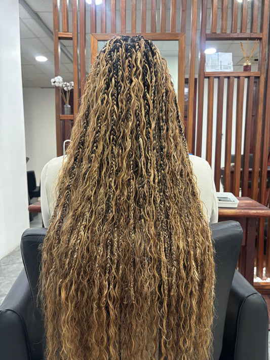 Mèche naturelle boho braids Tia Style no27/30