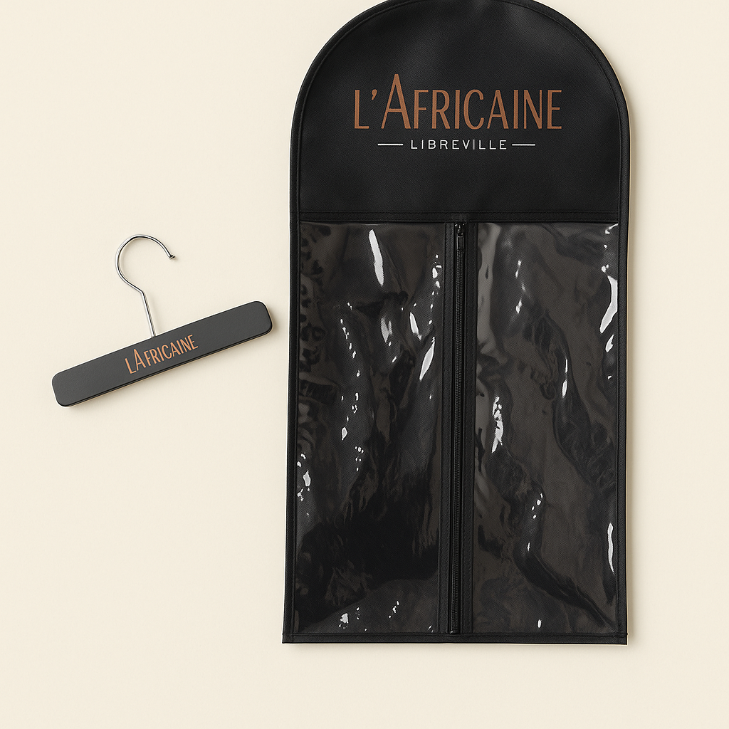 Rangement cintre+housse pour vos mèches naturelles