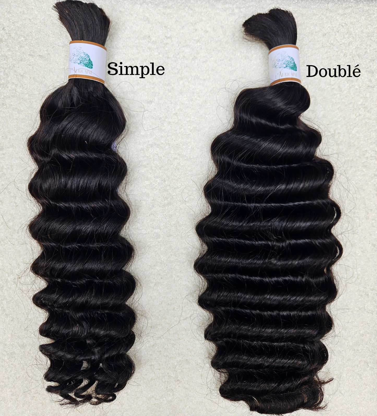 Mèche naturelle boho braids noir Tia style